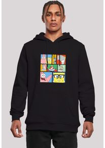 F4NT4STIC Herren Sweatshirt "Spongebob Schwammkopf Collage", schwarz, casual, Gr. L, Obermaterial: 65% Baumwolle, 35% Polyester, Sweatshirts,