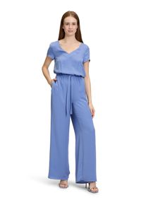Vera Mont Damen Overall "Vera Mont Jumpsuit unifarben", blau, feminin, Gr. 36, Obermaterial: 100% Polyester., Overalls, Design