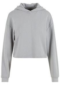 Urban Classics Damen Kapuzenpullover "Urban Classics Damen Ladies Oversized Cropped Light Terry Hoodie", grau, casual, Gr. XS, unifarben, 35%