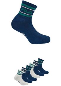 Fila Herren Freizeitsocken "MAN LIFESTYLE QUARTER SOCKS", Gr. 39navy sand, Baumwollmischung, unifarben, Socken, mit auffälligem Logoschriftzug