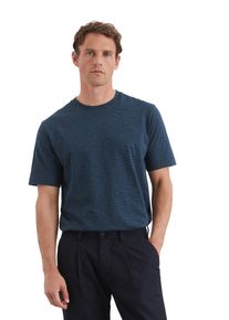 Marc O'Polo MARC O'POLO Herren T-Shirt "aus gestreiftem Single-Slub-Jersey", blau, Basic, Gr. XXXL, gestreift, Obermaterial: 100% Baumwolle, Shirts