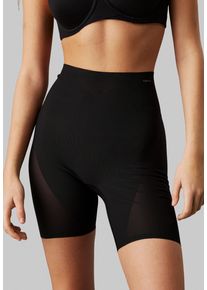 Damen Formpants "SCULPT FIRM THIGH SLIMMER SHORT", Calvin Klein Underwear, Gr. XXL, schwarz, Mesh, Obermaterial: 56% Polyamid, 44% Elasthan,