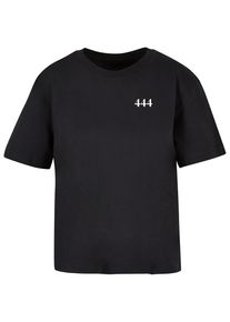 MISS TEE Herren T-Shirt "Miss Tee Damen 444 Protection Tee", schwarz, casual, Gr. XS, bedruckt, 100% Baumwolle, Shirts