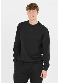 Virtus Herren Sweatshirt "Taro", schwarz, sportlich, Gr. M, unifarben, 78% Polyester, 17% Viskose, 5% Elasthan, Sweatshirts, im angesagten