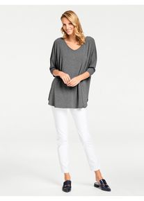 Heine Damen Oversize-Shirt "Oversized Shirt", grau, Gr. 34, unifarben, 95% Viskose, 5% Elasthan, Shirts