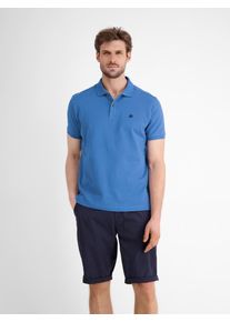 Lerros Herren Poloshirt "Lerros Basic Poloshirt für Herren, unifarben", blau, Gr. M, 100% Baumwolle, Shirts