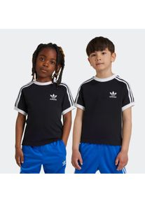 Kinder T-Shirt "3STRIPES TEE", schwarz, sportlich, Gr. 122, adidas originals, Obermaterial: 100% Baumwolle, Shirts