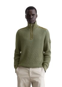Marc O'Polo MARC O'POLO Herren Troyer "aus reiner Bio-Baumwolle", grün, casual, Gr. M, unifarben, Obermaterial: 100% Baumwolle, Pullover