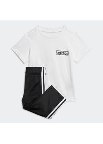 Kinder Trainingsanzug "ADIBREAK TEE ST", schwarz, sportlich, Gr. 98, adidas originals, Obermaterial: 100% Baumwolle. Obermaterial 2: 100% Polyester,