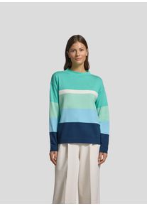 Rabe Damen Strickpullover "Pullover", grün, feminin, Gr. 44, gestreift, 46%Modal 40%Polyacryl 14%Polyamid, Pullover