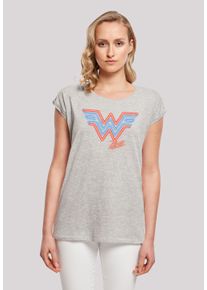 F4NT4STIC Damen T-Shirt "DC Comics Wonder Woman 84 Neon Emblem", grau, casual, Gr. S, Obermaterial: 100% Baumwolle, Shirts, Print
