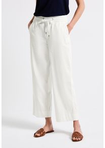 Street One Damen Stoffhose, weiß, casual, Gr. 32, unifarben, Web, 98% Baumwolle, 2% Elasthan, Hosen, High Waist