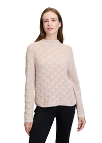 Betty Barclay Damen Strickpullover "Betty Barclay Grobstrick-Pullover mit Struktur", grau, casual, Gr. 38, Strick, Obermaterial: 55% Baumwolle, 35%