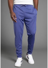 Bruno Banani Herren Trainingshose, lila, sportlich, Gr. XXL, Obermaterial: 94% Polyester, 6% Elasthan, Hosen, mit Reißverschluss am Beinabschluss