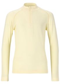 Endurance Kinder Langarmshirt "Halen Jr.", gelb, sportlich, Gr. 128, unifarben, 85% Polyester, 15% Elasthan, Shirts, aus atmungsaktivem