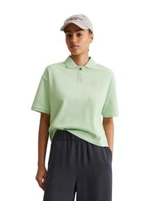 Marc O'Polo Damen Poloshirt "aus Piqué-Jersey"mint mist, casual, Gr. S, MARC O'POLO DENIM, unifarben, Obermaterial: 100% Baumwolle, Shirts