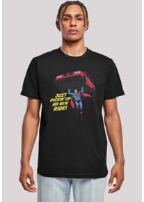 F4NT4STIC Herren T-Shirt "DC Comics Superman New Ride Superheld", schwarz, casual, Gr. M, Obermaterial: 100% Baumwolle, Shirts, Print