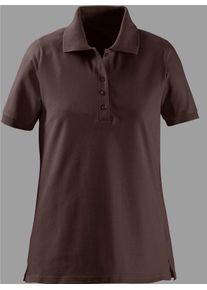 Casual Looks Damen Poloshirt "Poloshirt", braun, Gr. 36, unifarben, 100% Baumwolle, Shirts