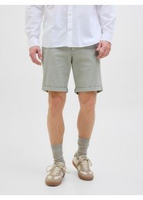 Jack & Jones JACK & JONES Herren Chinoshorts "JPSTFURY JJSHORTS ANA SN", grün, modisch, Gr. XL, unifarben, Web, Obermaterial: 98% Baumwolle, 2% Elasthan, Hosen,