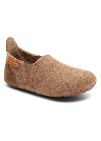 bisgaard Kinder Hausschuh "sailor wool", Gr. 31, braun, Wolle, klassisch, Schuhe, Kindergartenschuh mit Lammwolle, Größenschablone zum Download