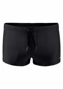 Bench. Herren Boxer-Badehose, schwarz, Gr. 4, unifarben, Polyamid, Badehosen, mit Logodruck