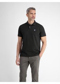 Lerros Herren Poloshirt "Lerros Poloshirt in weicher Waffelpiquéqualität", schwarz, Gr. S, 100% Baumwolle, Shirts