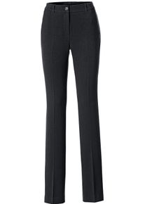 Heine Damen Stretch-Hose, schwarz, Gr. 20, unifarben, 62% Polyester, 33% Viskose, 5% Elasthan, Hosen