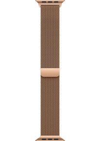 Apple Smartwatch-Armband "Milanaise", 15-20cm, Apple Watch Modelle 44mm / 45mm / 46mm / 49mm / M/L, gold, Uhrenarmbänder