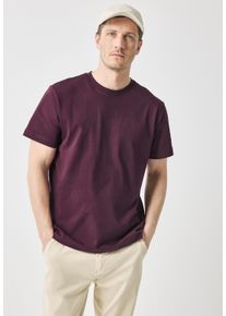 Street One MEN Herren T-Shirt, rot, casual, Gr. XXL, unifarben, Web, 55% Recycelte Baumwolle, 45% Baumwolle, Shirts, Rundhalsausschnitt