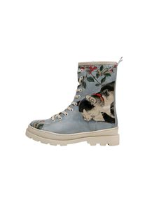 DOGO Damen Stiefelette "Gisele Sleepy Cat Damen Stiefel / Female", Gr. 36, blau, Lederimitat, Schuhe, Vegan