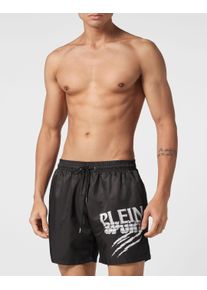 Plein Sport Herren Badehose "Scratch", schwarz, Gr. L, Obermaterial: 100% Polyester, Badehosen