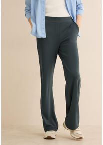 Cecil Damen Stoffhoseslate khaki, casual, Gr. XL, unifarben, Stoff, 95% Polyester, 5% Elasthan, Hosen, mit Stretchanteil