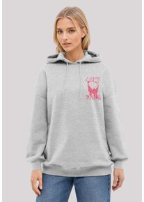 F4NT4STIC Damen Kapuzenpullover "Smiley Originals Punk Drip Streetwear", grau, casual, Gr. XS, Obermaterial: 80% Baumwolle, 20% Polyester, Pullover,