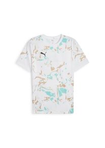 Puma Herren Trainingsshirt "IndividualEARTH DAY Fußballtrikot Herren"weiß light sand beige, Gr. XXL, bedruckt, Obermaterial: 100% Polyester, Shirts