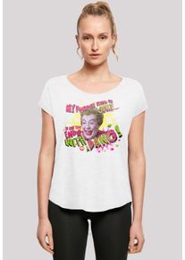 F4NT4STIC Damen T-Shirt "Long Cut T-Shirt 'Batman TV Serie Joker Bang'", weiß, casual, Gr. L, Obermaterial: 100% Baumwolle, Shirts, Damen,Premium