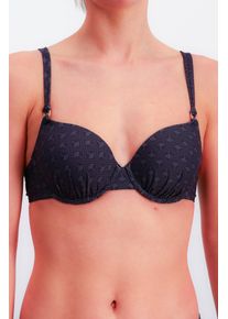 JOOP! JOOP Damen Bügel-Bikini-Top "Diamond Cornflower", bunt, feminin, Gr. 34, gemustert, Microfaser, Obermaterial: 83% Polyamid, 17% Elasthan,