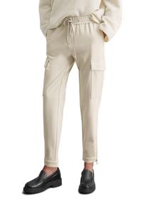 Marc O'Polo MARC O'POLO Damen Chinohose "aus kompaktem Jersey-Twill", beige, casual, Gr. 36, unifarben, Obermaterial: 75% Viskose, 20% Polyamid, 5% Elasthan;