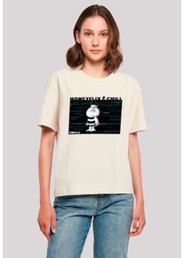 F4NT4STIC Damen T-Shirt "Die Biene Maja Honeyflix And Chill", weiß, casual, Gr. XL, Obermaterial: 100% Baumwolle, Shirts, Nostalgie, Retro, Heroes of