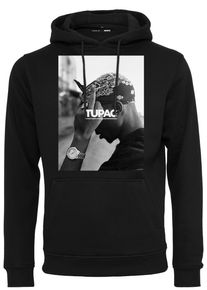 MisterTee Herren Hoodie "MisterTee Herren 2Pac F*ck the World Hoody", schwarz, Gr. XS, bedruckt, 65% Baumwolle, 35% Polyester, Sweatshirts