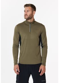 Endurance Herren Langarmshirt "LANBARK", braun, sportlich, Gr. S, mehrfarbig, 85% Polyester, 15% Elasthan, Shirts, mit hochwertiger Sportausstattung