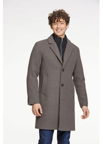 LINDBERGH Herren Langmantel, grau, casual, Gr. XXXL, unifarben, Obermaterial: 55% Polyester, 40% Wolle, 5% sonstige Fasern. Futter: 100% Polyester.