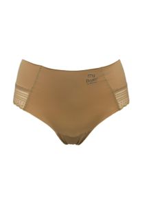 MY BASIC Damen Hipster "Free cut hipster", Gr. L, rosa, Obermaterial: 87% Polyamid, 13% Elasthan, unifarben, Unterhosen, mit floralen Spitzeneinsätzen