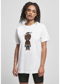 Herren Kurzarmshirt "Upscale by Mister Tee Herren Le Papillon Oversize Tee", weiß, casual, Gr. 4XL, UPSCALE BY MISTER TEE, unifarben, 100% Baumwolle,