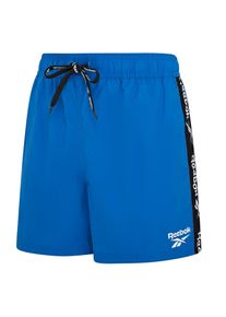 Reebok Herren Badeshorts "Duke", blau, sportlich, Gr. S, unifarben, Microfaser, Polyamid, Badehosen, mit Kordeln