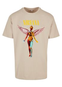 Herren T-Shirt "Upscale by Mister Tee Herren In Utero Oversize Tee", braun, casual, Gr. XS, UPSCALE BY MISTER TEE, unifarben, 100% Baumwolle, Shirts