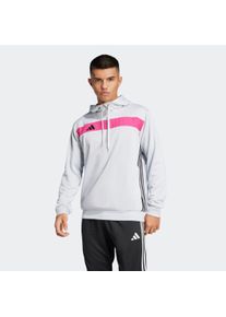 Herren Kapuzensweatshirt "TIRO ES SW HD", grau, sportlich, Gr. S, adidas Performance, Obermaterial: 100% Polyester, Sweatshirts