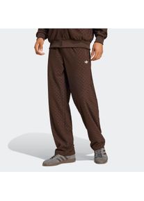 Herren Sporthose "Q12 MONOGRAM TR", braun, sportlich, Gr. M, adidas originals, Obermaterial: 96% Polyester, 4% Elasthan, Hosen