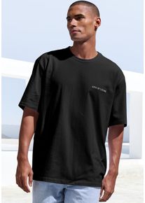 Herren T-Shirt "mit hochwertiger Logostickerei", schwarz, casual, Gr. XXXL, Copenhagen Studios, unifarben, Single Jersey, Obermaterial: 100%
