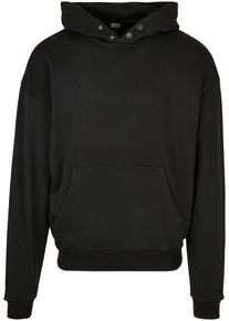 Urban Classics Herren Kapuzensweatshirt "Urban Classics Herren Snap Hoody", schwarz, Gr. S, unifarben, 65% Baumwolle, 35% Polyester, Sweatshirts