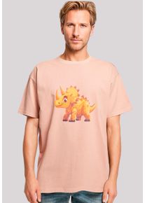 F4NT4STIC Herren T-Shirt "Süßer Triceratops Dinosaurier", gelb, casual, Gr. XL, Obermaterial: 100% Baumwolle, Shirts, Premium Qualität